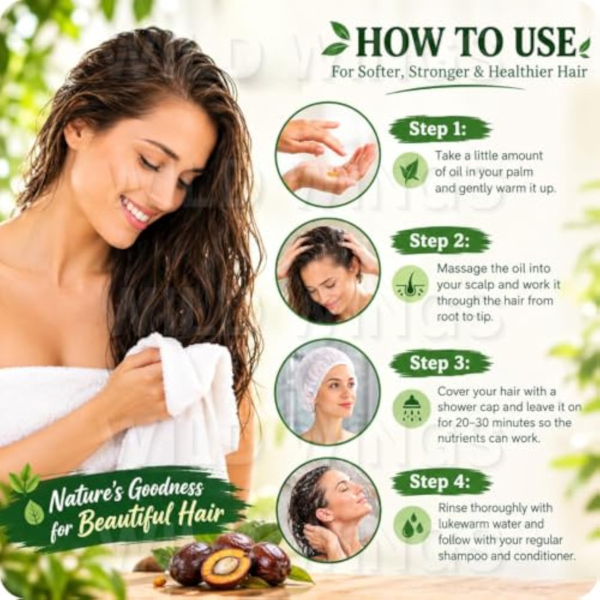 100% Pure Batana Oil, Organic Hair Treatment